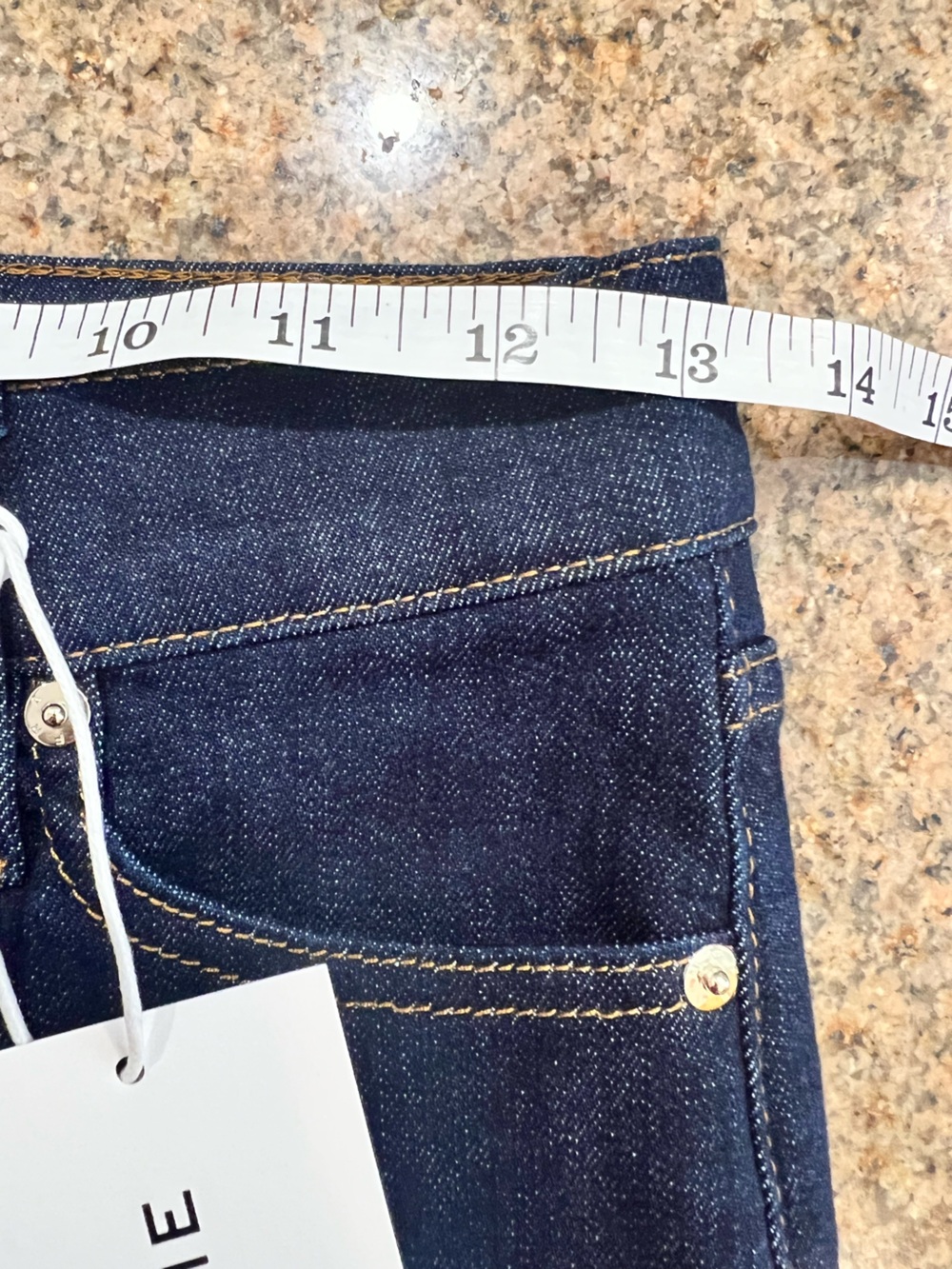 FRAME Le Slim Palazzo Long Jeans 25 High Rise Wide Leg Rinse Dark Wash $288 NWT - Picture 10 of 10